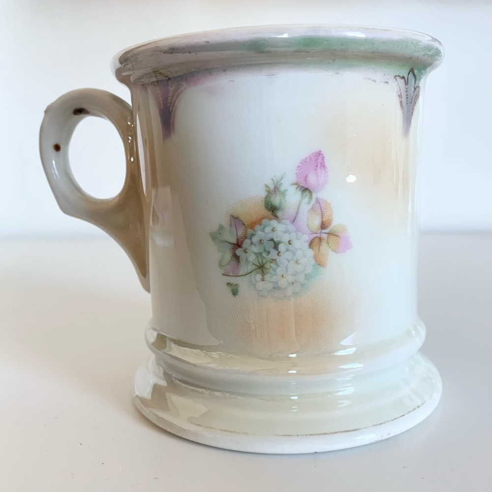 Antique Floral Rose Shaving Mug - Picture 4 of 12